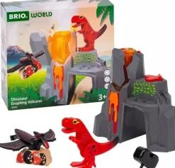 BRIO - Dinosaur Erupting Volcano 5 pieces
