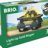 BRIO - Light Up Gold Wagon 2 pieces