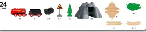 BRIO - Steaming Train Set 24 pieces