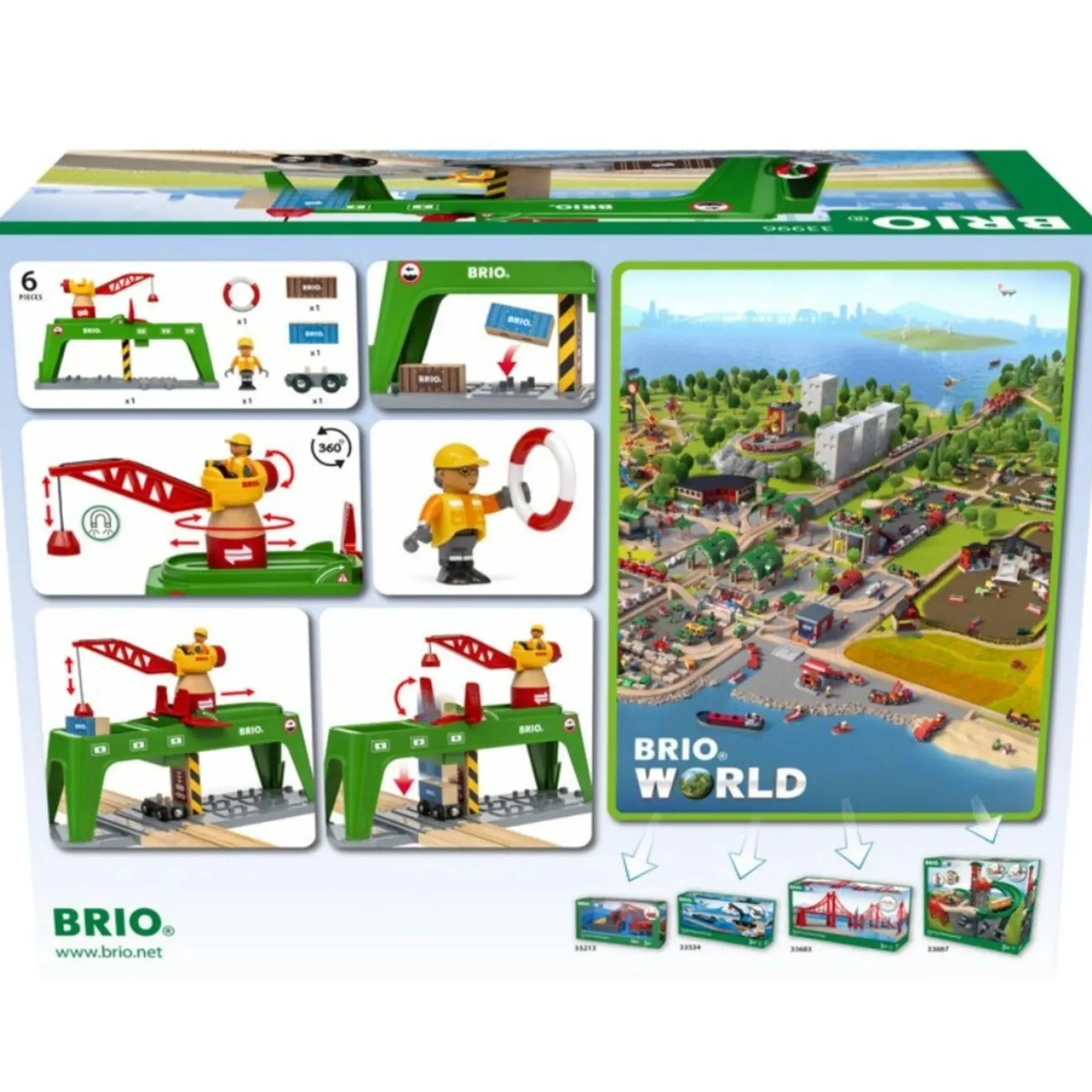 BRIO Crane - Container Crane 6 pieces