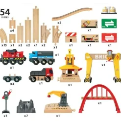 BRIO Set - Cargo Railway Deluxe Set 54 pieces