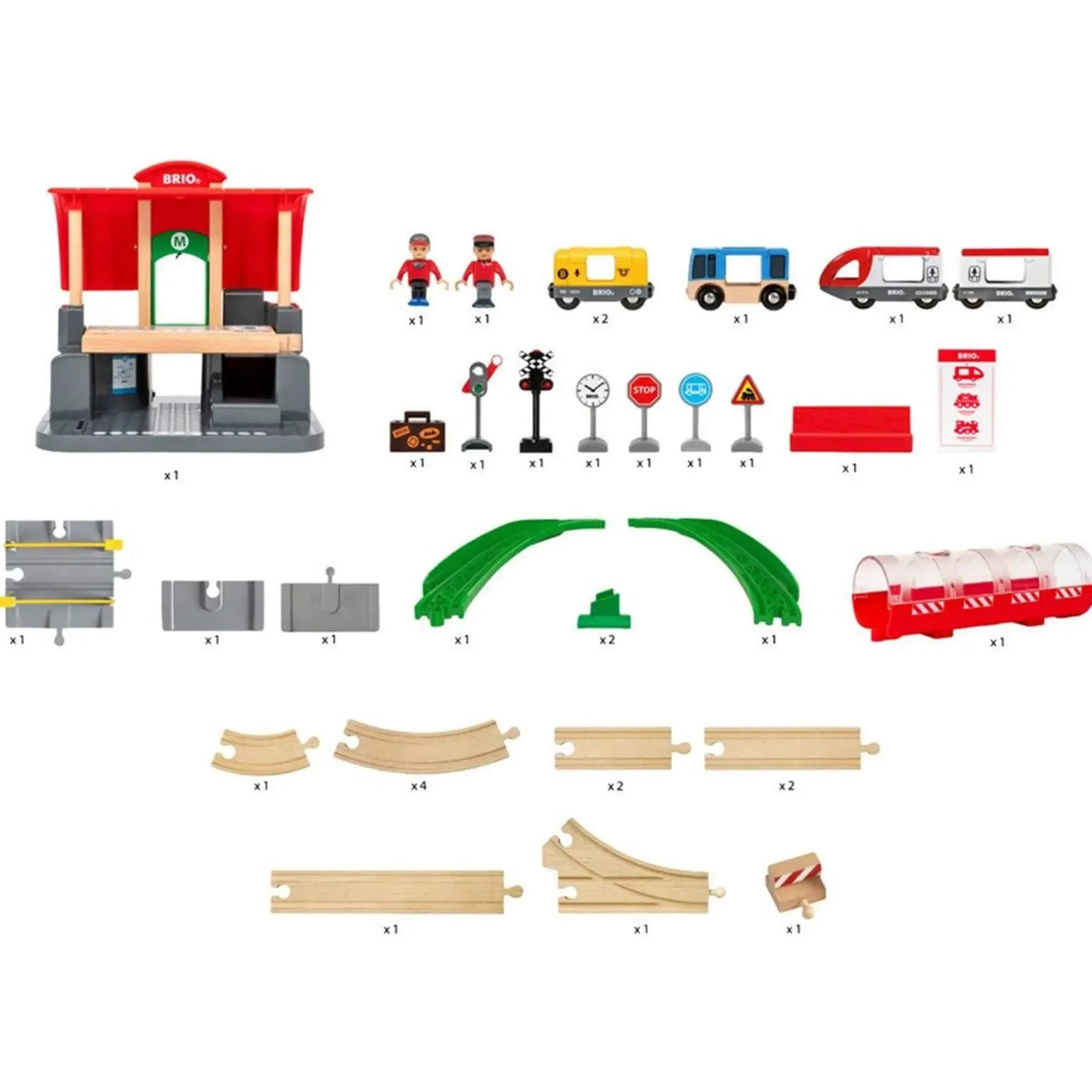 BRIO Set - Central Station Set 37 pieces