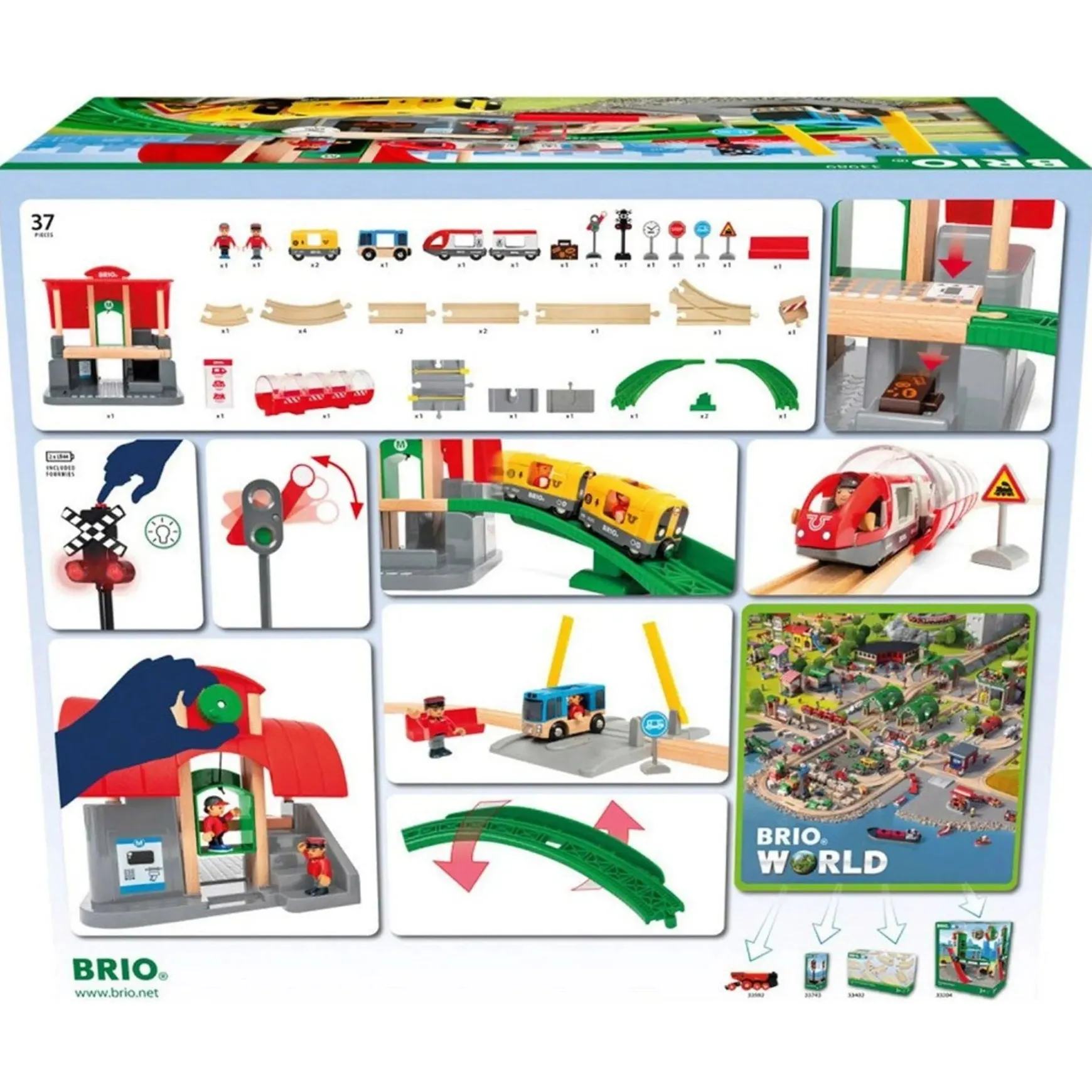 BRIO Set - Central Station Set 37 pieces