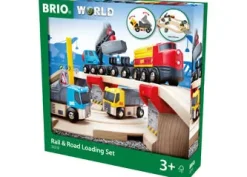 BRIO Set - Rail u0026 Road Loading Set 32 pieces