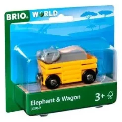 BRIO Vehicle - Elephant and Wagon 2 pieces