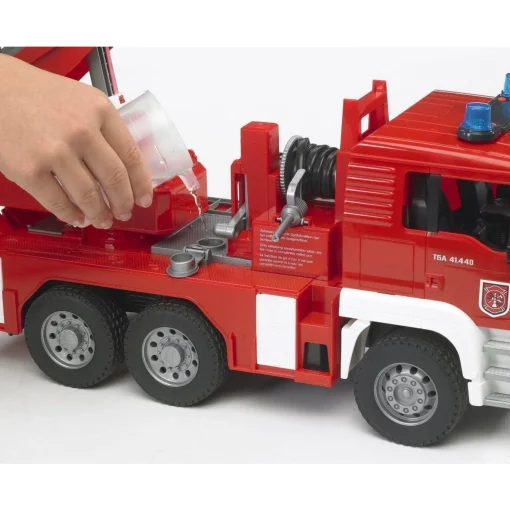 Bruder | MAN TGA Fire Engine w/Water Pump u0026 Light u0026 Sound Module 1:16