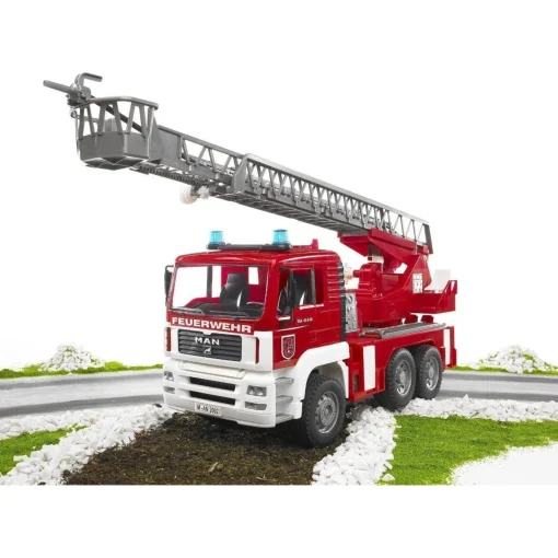 Bruder | MAN TGA Fire Engine w/Water Pump u0026 Light u0026 Sound Module 1:16