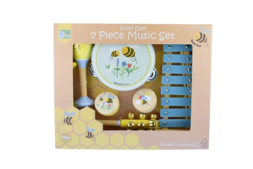 Buzzy Days Bee 7 Piece Musical Set