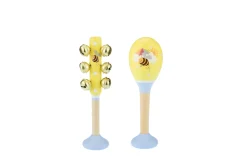 Buzzy Days Bee Maraca and Bellstick Set
