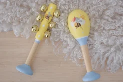 Buzzy Days Bee Maraca and Bellstick Set