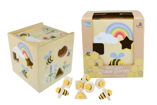 Buzzy Days Bee Wooden Shape Sorter