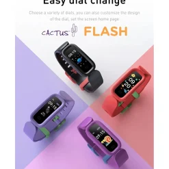 Cactus - Flash - Kids Fitness Activity Tracker - Purple