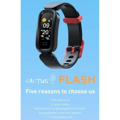 Cactus - Flash - Kids Fitness Activity Tracker - Red