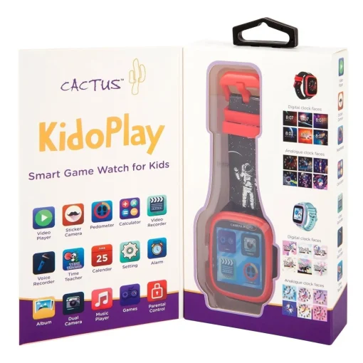 Cactus - Kidoplay - Kids Interactive Game Watch - Black / Red trim