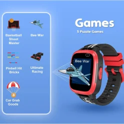 Cactus - Kidoplay - Kids Interactive Game Watch - Black / Red trim