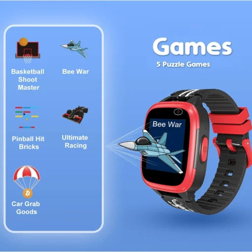 Cactus - Kidoplay - Kids Interactive Game Watch - Black / Red trim