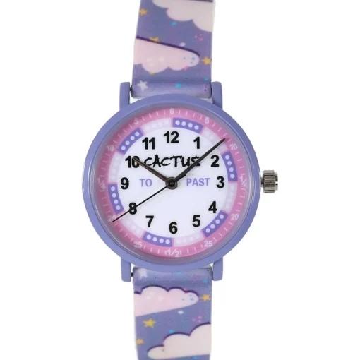 Cactus - Primary - Kids Watch - Purple - Rainbows