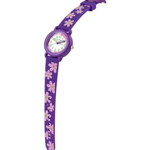 Cactus - Timekeeper - Kids Watch - Purple / Flowers