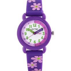 Cactus - Timekeeper - Kids Watch - Purple / Flowers