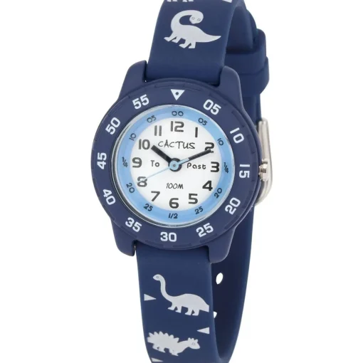 Cactus Watches | Junior | Time Teacher | Blue / Dinosaur