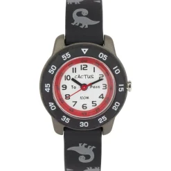 Cactus Watches | Junior | Time Teacher | Black/Dinosaur