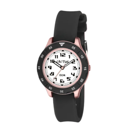 Cactus Watches | Kids Urban Watch | Black/Rose Gold