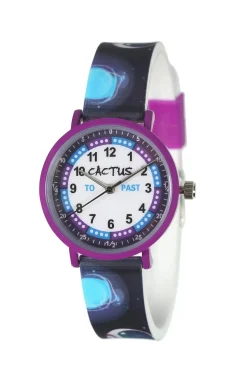 Cactus Watches | Primary Kids Watch | Black/Purple | Astronauts Space