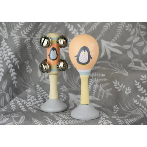 Calm u0026 Breezy Sea Wooden Maraca u0026 Bell Stick Set