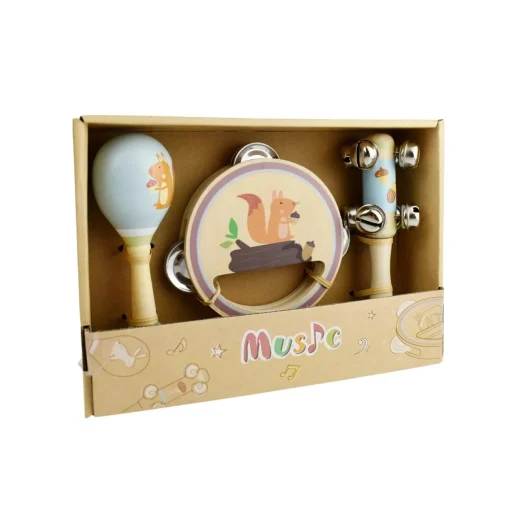 Calm u0026 Breezy Woodland Wooden 3 Piece Musical Set