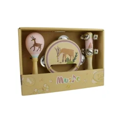 Calm u0026 Breezy Woodland Wooden 3 Piece Musical Set