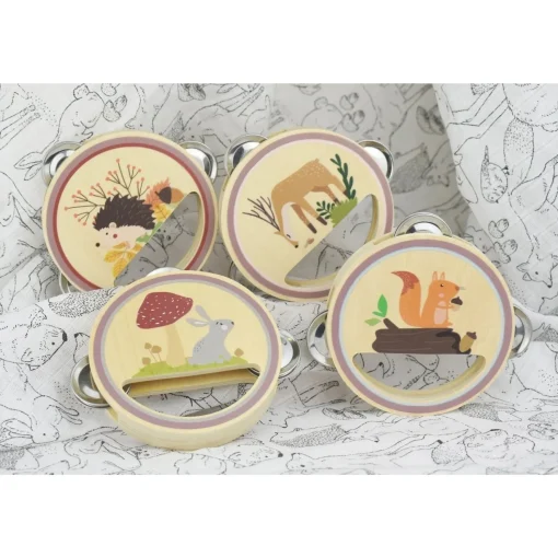 Calm u0026 Breezy Woodland Wooden Tambourine