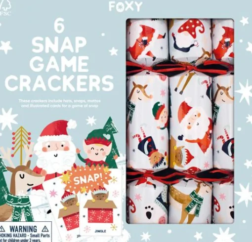 Christmas Crackers | Festive Snap | Pack of 6