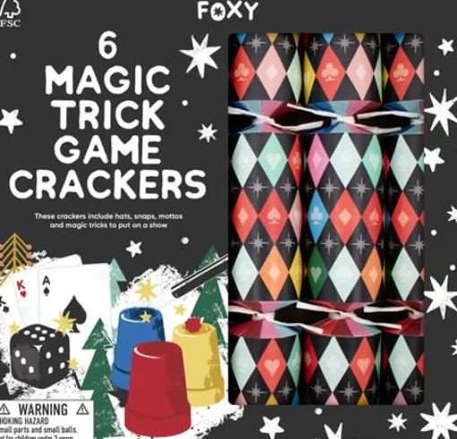 Christmas Crackers | Magic Abracadabra | Pack of 6