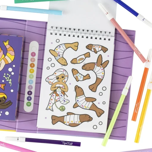 Colour by Numbers - Mermaids and Friends