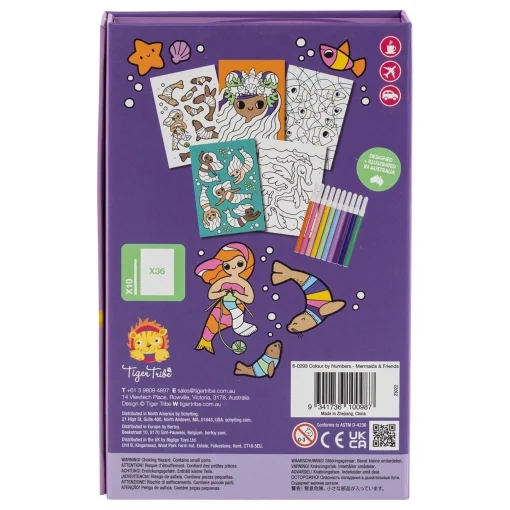Colour by Numbers - Mermaids and Friends