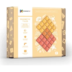 Connetix 2 Piece Base Plate Lemon u0026 Peach Pack Pastel
