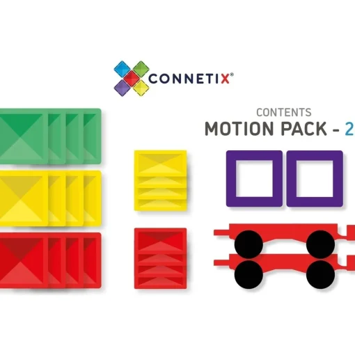 Connetix 24 Piece Motion Pack Rainbow