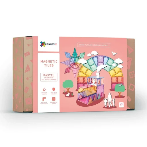 Connetix 202 Piece Pastel Mega Pack Pastel