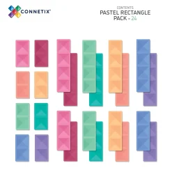 Connetix Pastel Rectangle Pack 24 Piece