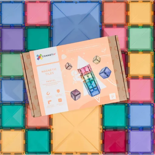 Connetix Pastel Square Pack 40 Piece