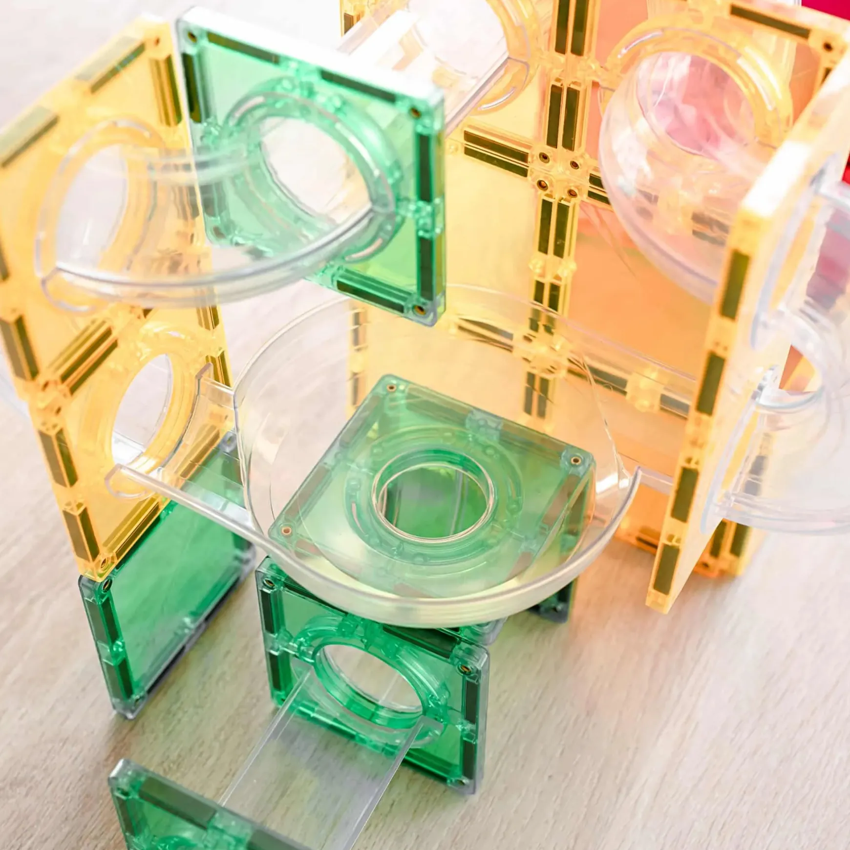 Connetix Rainbow Ball Run Expansion Pack 66 Piece