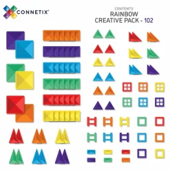 Connetix Rainbow Creative Pack 102 Piece