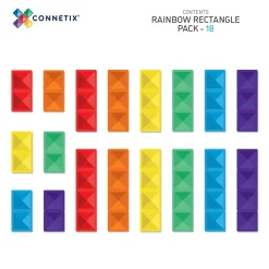 Connetix Rainbow Rectangle Pack 18 Piece
