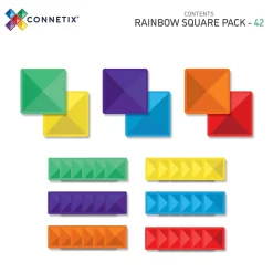 Connetix Rainbow Square Pack 42 Piece