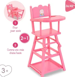 Corolle High Chair - Pink