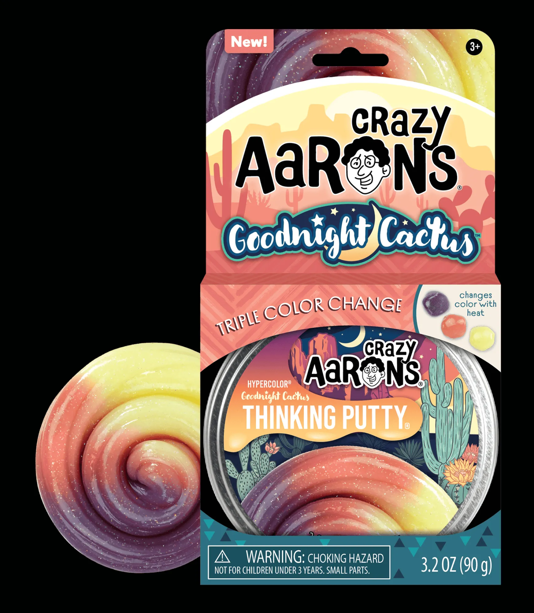 Crazy Aaron's Putty Goodnight Cactus - Trendsetters