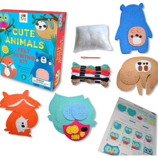 Cute Animals Felt Sewing Kit
