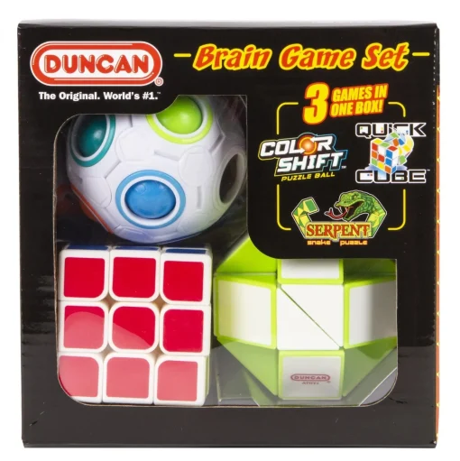 Duncan Brain Game Combo Set (Colour Shift, Quick Cube u0026 Serpent)
