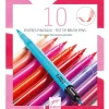 Felt Brush Colouring Pens - 10 pack - Pink Hues