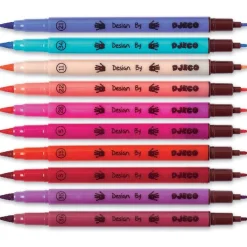 Felt Brush Colouring Pens - 10 pack - Pink Hues